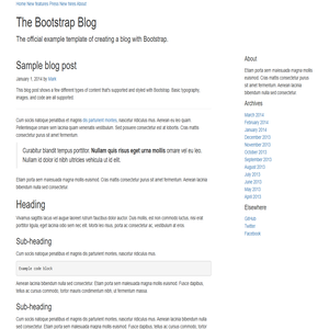 Blog Template for Bootstrap